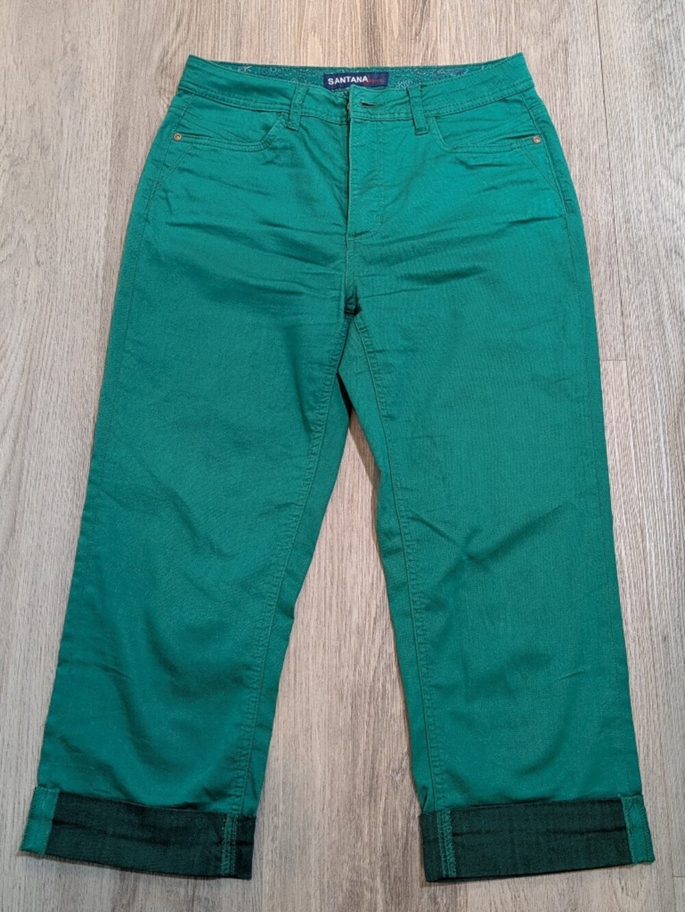Santana Jeans Teal Green Pants Women’s Size 10 Casual Dressy Trousers